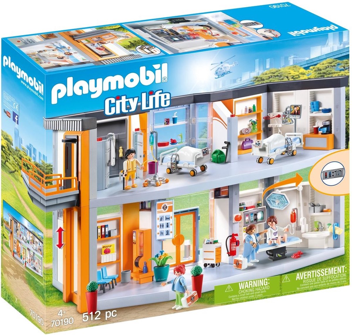 ② Playmobil 6657 Hôpital pédiatrique aménagé — Jouets