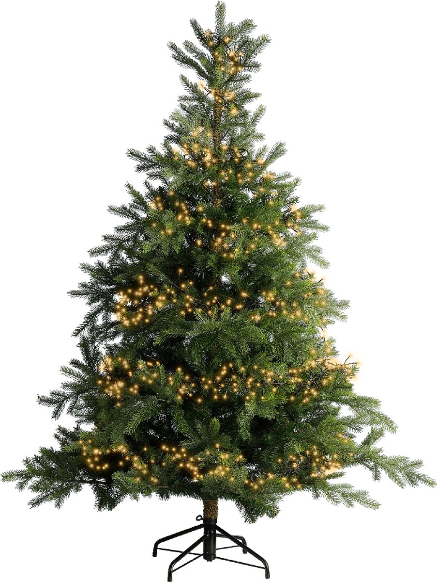 2,6m LED Cluster kerstboomverlichting - Goud - 288 lampjes - Dimbaar – foto 3