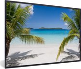 Affiche avec cadre Plage - Palmiers - Tropical - 120x80 cm