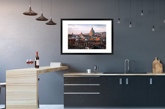 Vue depuis la Piazza del Popolo à Rome 90x60 cm