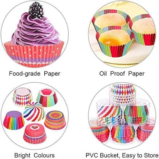 Caissettes à muffins Emballages de cupcakes Gobelets en papier à gâteau