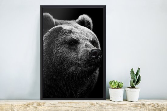 Cadre photo avec poster - Ours - Clair - Zwart - 40x60 cm - Cadre poster