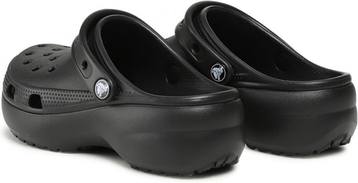 Black platform crocs deals