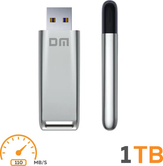 Clé USB 1 To - Clé USB3.2 rapide - 110 Mo/s - Flash - Windows