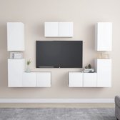 The Living Store Tv-meubel - Trendy - Televisiekast - 60 x 30 x 30 cm - Kleur- wit