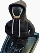 Ilso auto versnellingspook hoodie, zwart, pookknop, stofkap, decoratie