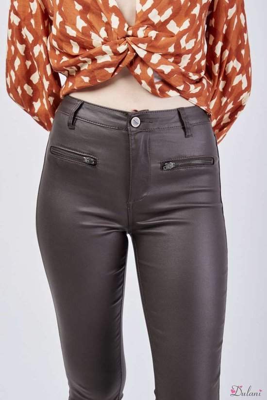 Sexy KouCla lowcut Skinny with aztekdesign Blackwhite - Stofbroek