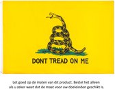 Vlag 90x60CM - Dont Tread On Me - Tea Party - Rattle Snake - Ratelslang - Gadsden Flag - Polyester