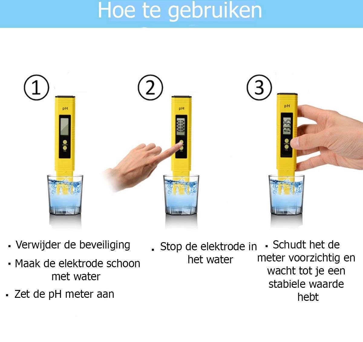 PH meter PH meter zwembad Zuurtegraad meten PH waarde meten pH