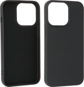 Fashion Backcover Phone Case - Color Case - Convient pour iPhone 15 Pro - Zwart