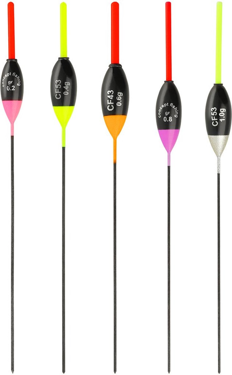 Concept Fishing Dobber CF53 Verwisselbare Antenne 2.2mm - Maat : Geel 0.20g
