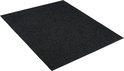 Tapis gris foncé chiné sur fond blanc