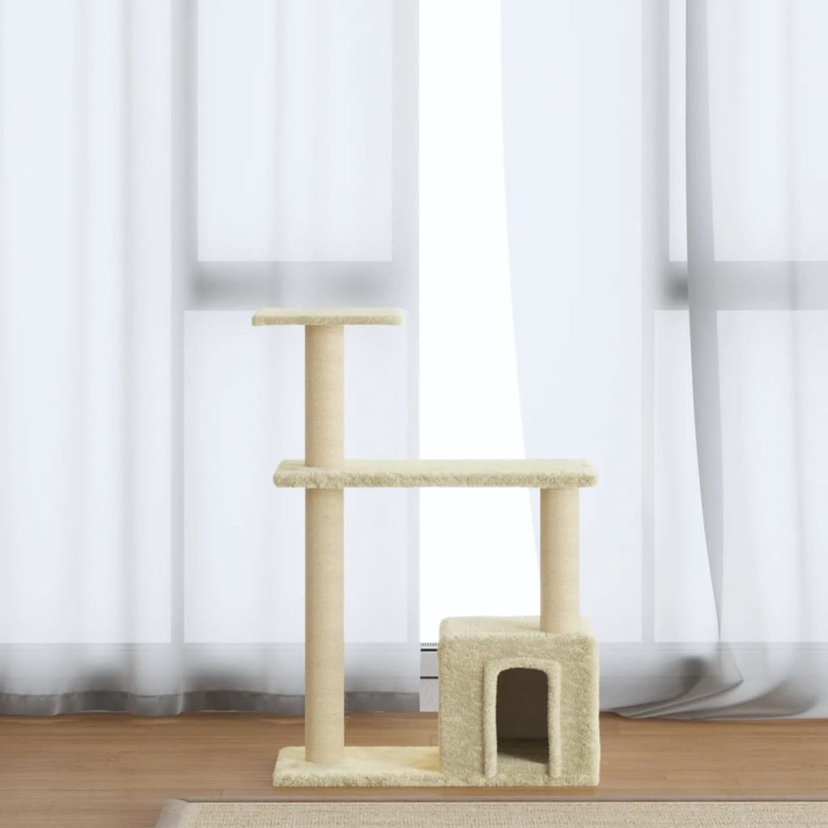 Vidaxl Kattenmeubel Met Sisal Krabpalen 70 Cm Donkergrijs