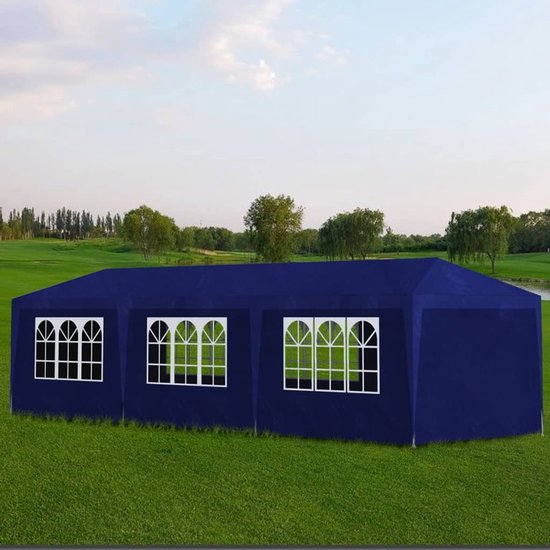 vidaXL - Partytent - 3x3 - m - blauw