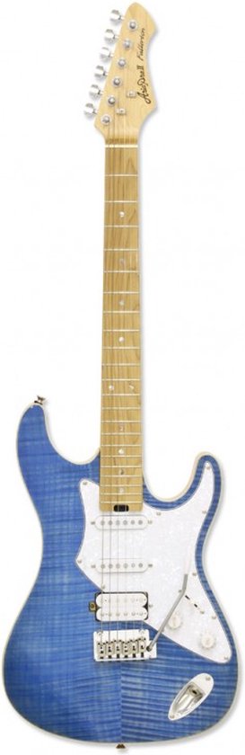 Aria Pro II Hot Rod Collection 714-MK2 Fullerton Turquoise Blue elektrische gitaar