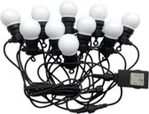 LED Prikkabel 5m - String Light - 10 Milky LEDs - 3000K Warm wit - IP44 Lichtsnoer buiten