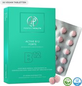 Perfect Health - Active B12 Forte - Energie, concentratie en immuunsysteem – Vitamine B12 - 1000mcg methylcobalamine - Hoog gedoseerd – 30 Vegan zuigtabletten