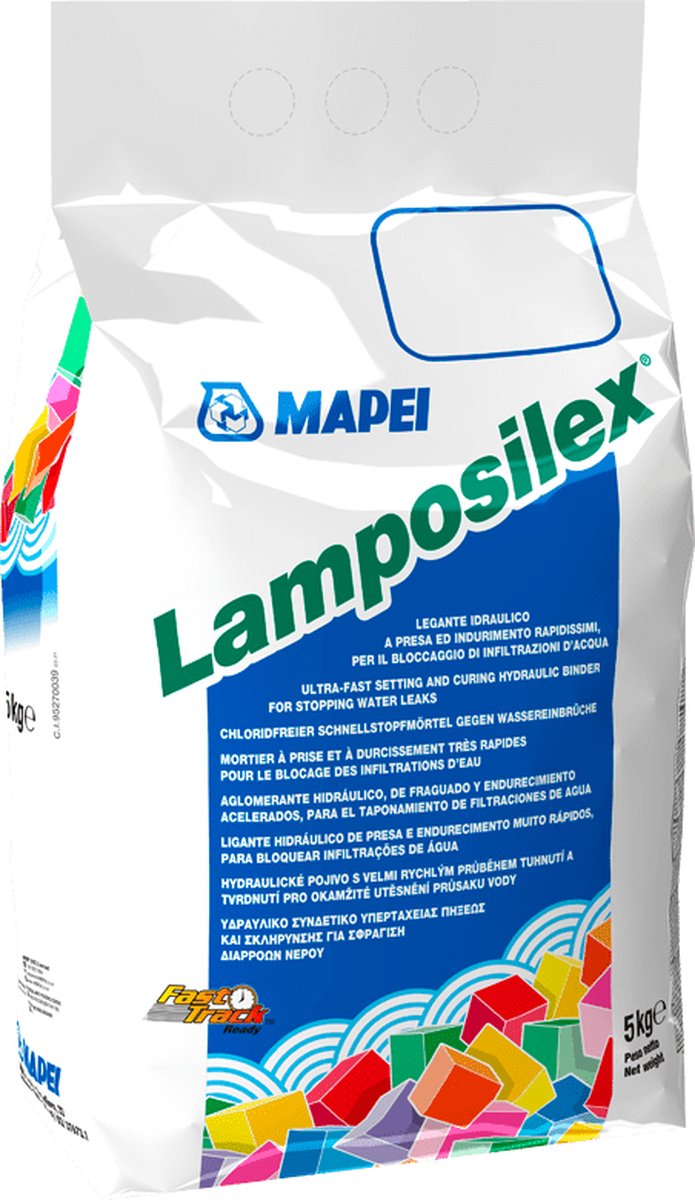 Mapei Lamposilex Cementmortel - Voor Waterafdichting - Grijs - 5 kg - Mapei