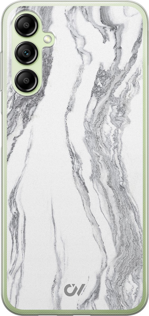 Hoesje geschikt voor Samsung Galaxy A14 5G hoesje - Marble Ivory - - Grijs - - Casevibes