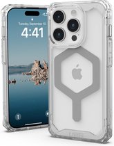 UAG - Plyo Mag geschikt voor iPhone 15 Pro Hoesje - transparant/zilver