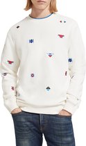 Scotch & Soda AOP Embroidery Trui Mannen - Maat M