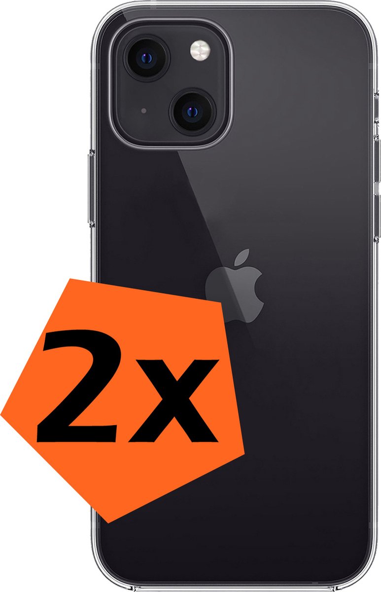 Hoes - 2 Stuks - Geschikt voor Apple iPhone 15 Plus - Sterk & Shockproof - Case Siliconen - Back Cover - Telefoon Hoes - Transparant