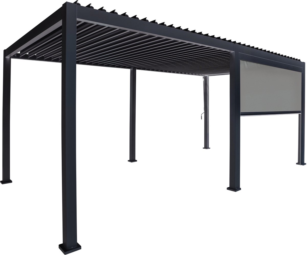 Mirador Pull Down Zijscherm - 400 cm - Zwart (ALLEEN het scherm)