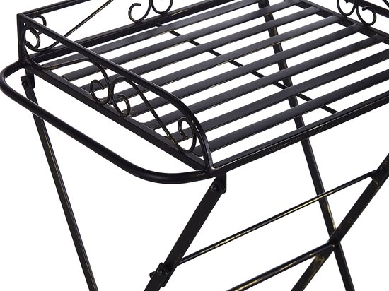 Beliani ANCUD - Table d'appoint - Zwart - Fer