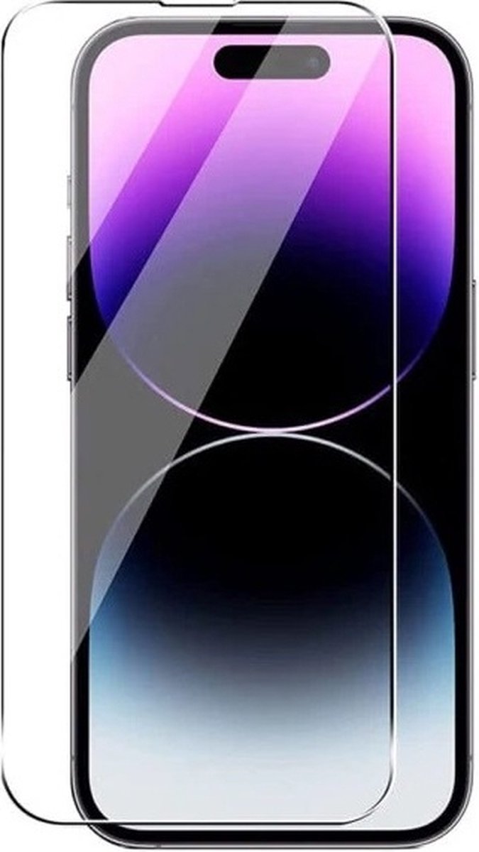 APROTECT® - Screenprotector geschikt voor iPhone 15 Pro- Tempered glass - Geschikt voor iPhone 15 Pro - Tempered glass - glasplaatje