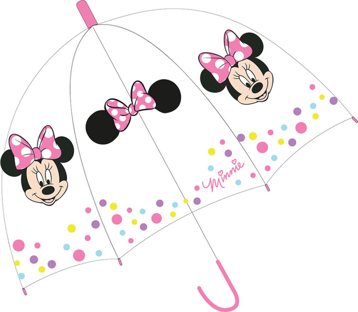 BONNYCO Parapluie Anti Tempete Enfant Minnie Mouse Parapluie Pliant pour  Sac, Sac à Dos ou Voyage Parapluie Compact avec Struct327
