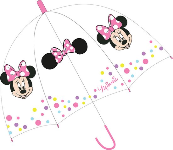 Minnie Mouse Paraplu - Kinderparaplu - Transparant