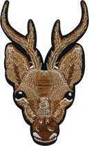 Hert Ree Bambi Opnaai Applicatie Patch 14.8 cm / 23.5 cm / Bruin