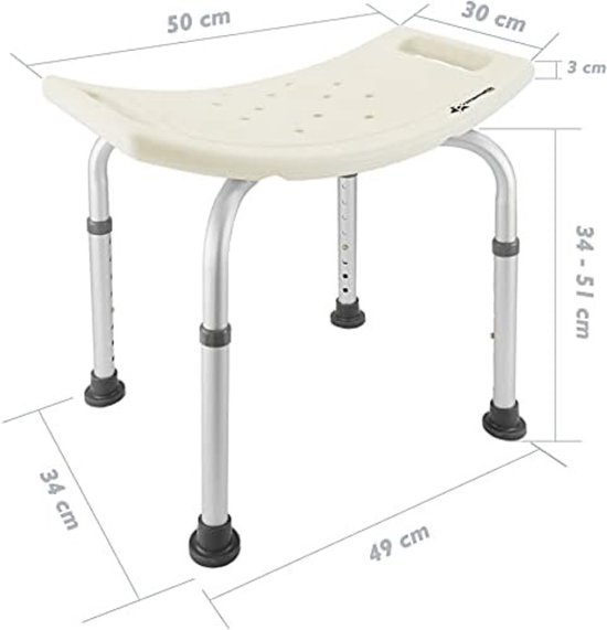 GratyfiedDouchekruk InklapbaarFolding Shower StoolDouchezitje