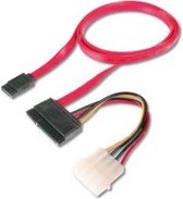 ASSMANN Electronic AK-400112-005-R SATA-kabel 0,5 m SATA 22-pin Rood