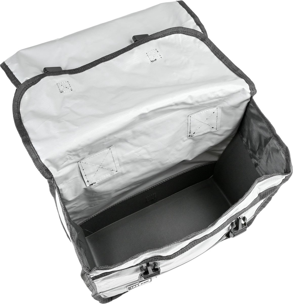 Lastpak Pannier Lot 2 Sacoches Vélo 46L Imperméables Bisonyl Gris Nardo, Montage Facile Par Velcro