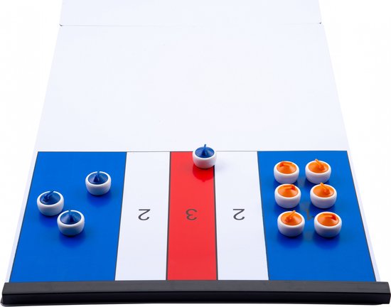 Boden Curling Spiel und Shuffle board 2 In 1 Set, tragbare Familien spiele für K