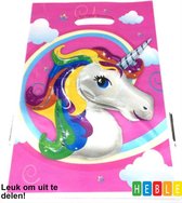 10 Stuks Traktatiezakjes - Unicorn Roze - Perfect voor Uitdeelcadeautjes op een Kinderfeestje of Verjaardag - van Heble®