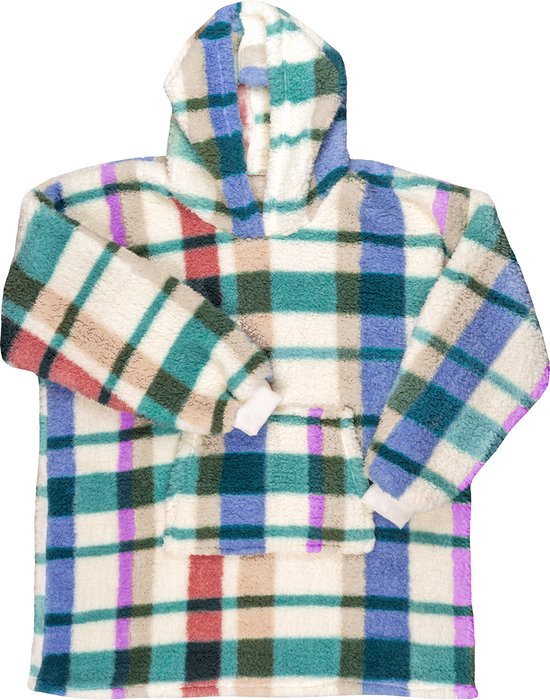 Mistral Home - HOODIE - hoodie plaid - teddy - one size - ruiten - veelkleurig