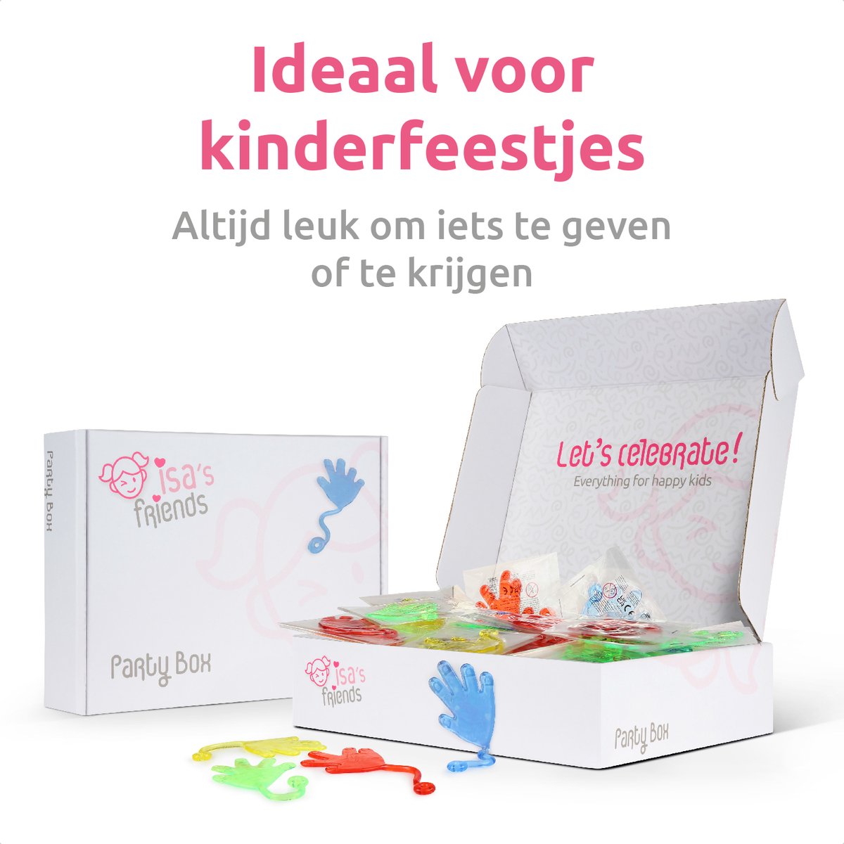 Isa's Friends® - Uitdeelcadeaus Plakhandjes - 50 stuks - Traktatie - Uitdeelcadeautjes voor Kinderen — afbeelding 5