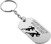 METALMORPHOSE - Sleutelhanger van metaal, 3D, tennis, Passion Sport, cadeau voor heren, cadeau voor dames, zilver., Eén maat, Hedendaags