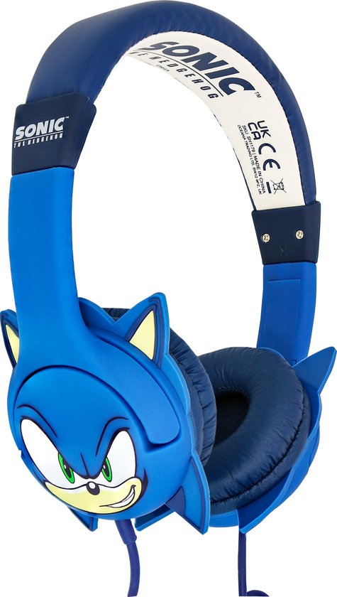 Sonic the Hedgehog - junior koptelefoon met oortjes - volumebegrenzing - verstelbaar - OTL Technologies