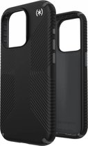 Geschikt voor Speck Apple iPhone 15 Pro Presidio2 Grip Cover Beige Geschikt Voor Mag Hoesje - Zwart
