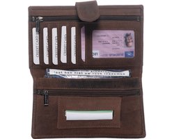 LeonDesign - Leren Shag Etui - Donkerbruin Hunter Leer - Tabak Etui - Bruin - Voor mannen en vrouwen - Handgemaakt