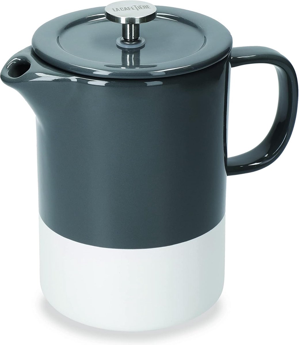Cool Grey Keramiek Cafetière Barcelona Cool Grey Keramiek, 850 ml