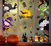 Equivera Halloween Raamstickers - 38 Stuks - Halloween Decoratie - Halloween Versiering - Halloween Decoratie Buiten - Muurstickers - Raamstickers