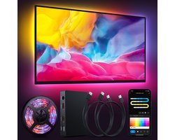 EDUP TV Backlight met HDMI Sync Box – RGBIC LED Strip – 5m – 70-85 inch – 4K 60Hz (alleen via HDMI)