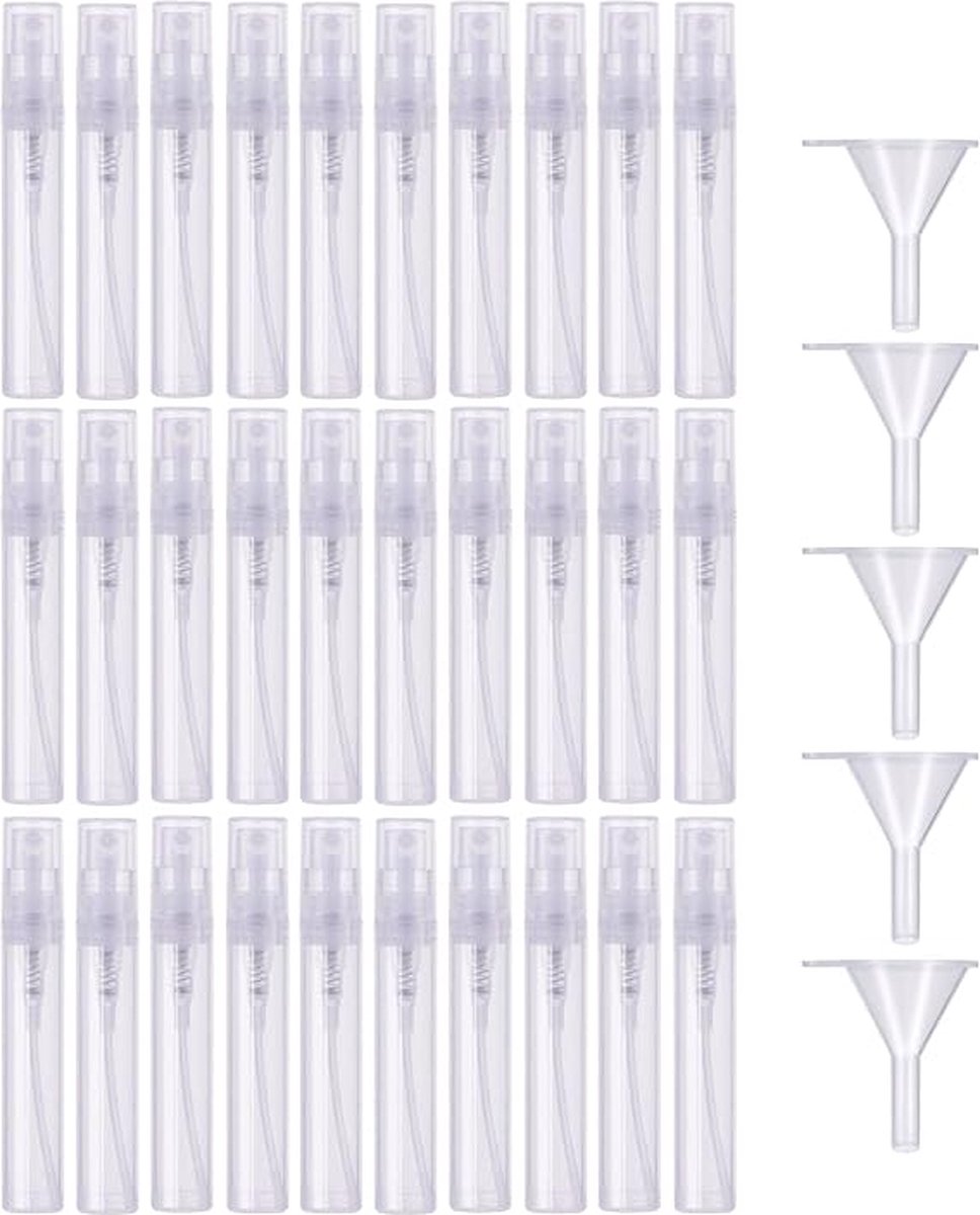Goedkoopste Spuitfles - Mistspuitfles / Hervulbare rolflessen - Voor reiniging, parfums, etherische olein 5 ml