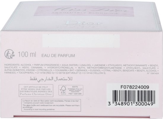 Dior Miss Dior Absolutely Blooming 100ml Eau de Parfum - Damesparfum