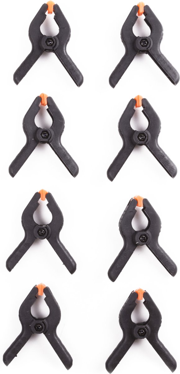 Benson Zeilklemmen - 16x - kunststof - 6 cm - veerklemmen - klemmen - zeilen vastzetten van Merkloos — afbeelding 2
