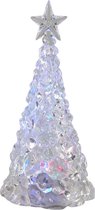 Svenska LivingVerlichte piramide kerstboom - acryl - 21 cm - color changing